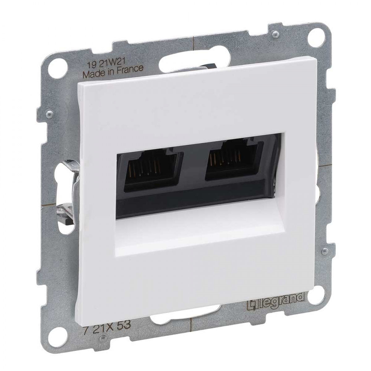 721153 Legrand Double RJ45 socket cat. 6 UTP white New Suno - 721153 ...